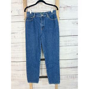 Lauren Jeans Co. Women's Petite High-Rise Straight Leg Jeans Blue